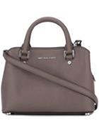 Michael Michael Kors Small Boxy Zipped Tote, Women's, Grey, Calf Leather