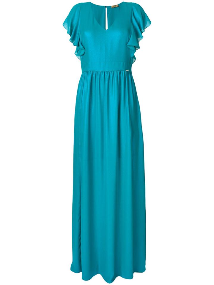 Liu Jo Flared Maxi Dress - Blue