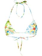 Dsquared2 Printed Triangle Bikini Top - Multicolour