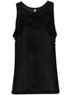 Moschino Mesh Detail Tank - Black
