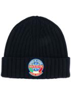 Mc2 Saint Barth Knitted Beanie - Blue