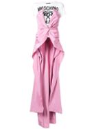 Moschino Long Corset Top, Women's, Size: 42, Pink/purple, Cotton/rayon