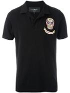 Hydrogen Mexican Skull Polo Shirt, Men's, Size: S, Black, Cotton