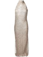 Romeo Gigli Pre-owned Lace Overlay Dress - Neutrals