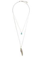 Htc Los Angeles La Plume Necklace - Metallic