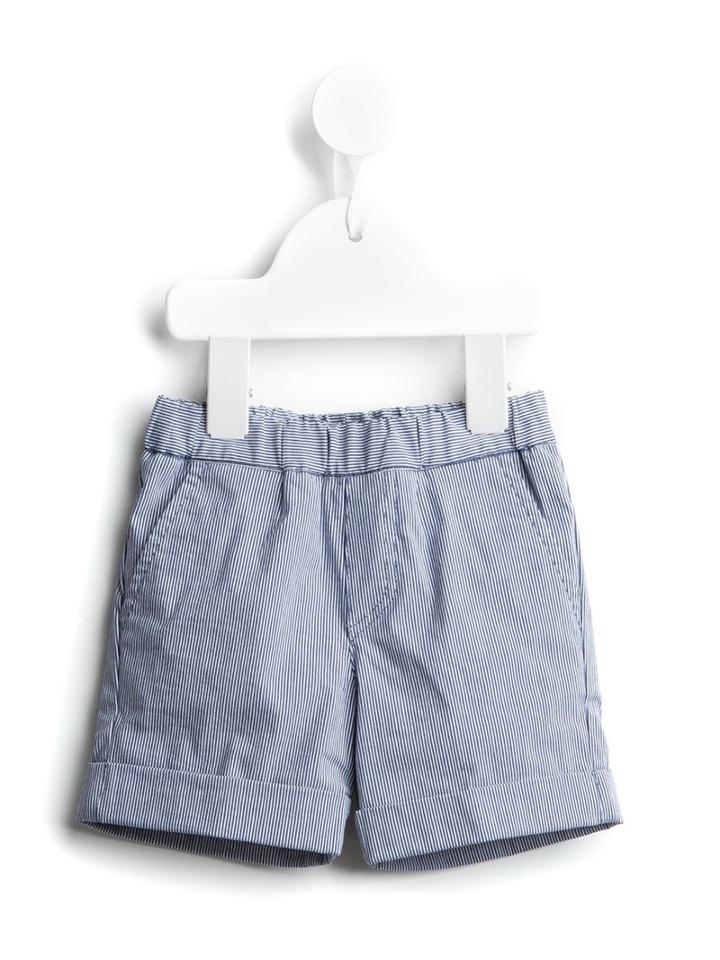 Moncler Kids - Striped Bermuda Shorts - Kids - Cotton/polyamide/spandex/elastane - 12-18 Mth, Blue