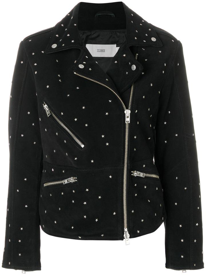 Closed Star Studded Biker Jacket - Black