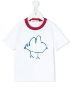 Marni Kids Bird Print T-shirt, Girl's, Size: 10 Yrs, White