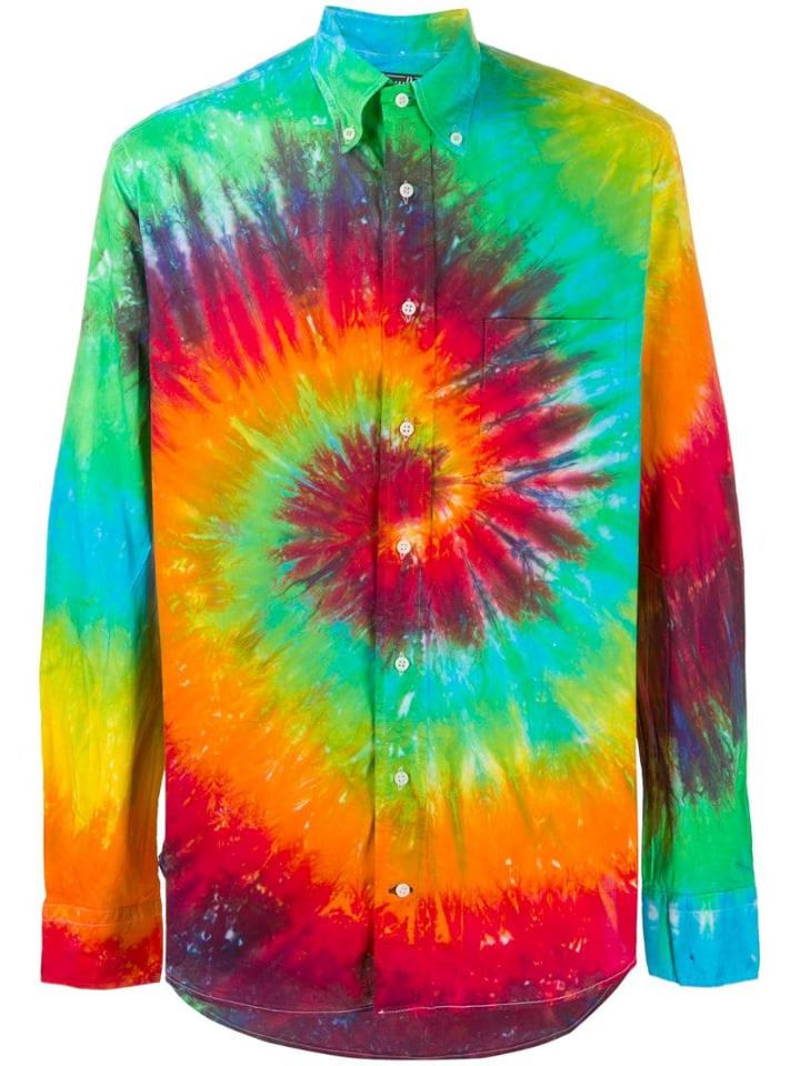 Gitman Vintage Tie-dye Shirt - Green