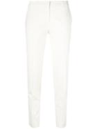 Ql2 - Margot Cropped Trousers - Women - Cotton/spandex/elastane - 44, Women's, White, Cotton/spandex/elastane