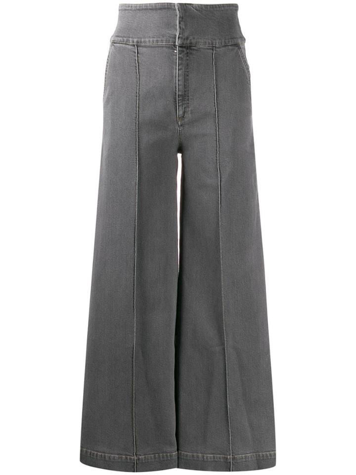 Stella Mccartney High-waisted Wide-leg Jeans - Black