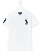 Ralph Lauren Kids - Embroidered Logo T-shirt - Kids - Cotton - 7 Yrs, White