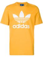 Adidas Originals - Trefoil Short Sleeve T-shirt - Men - Cotton - L, Yellow/orange, Cotton
