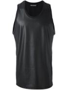 Neil Barrett Plain Tank Top, Men's, Size: Medium, Black, Cotton/polyester