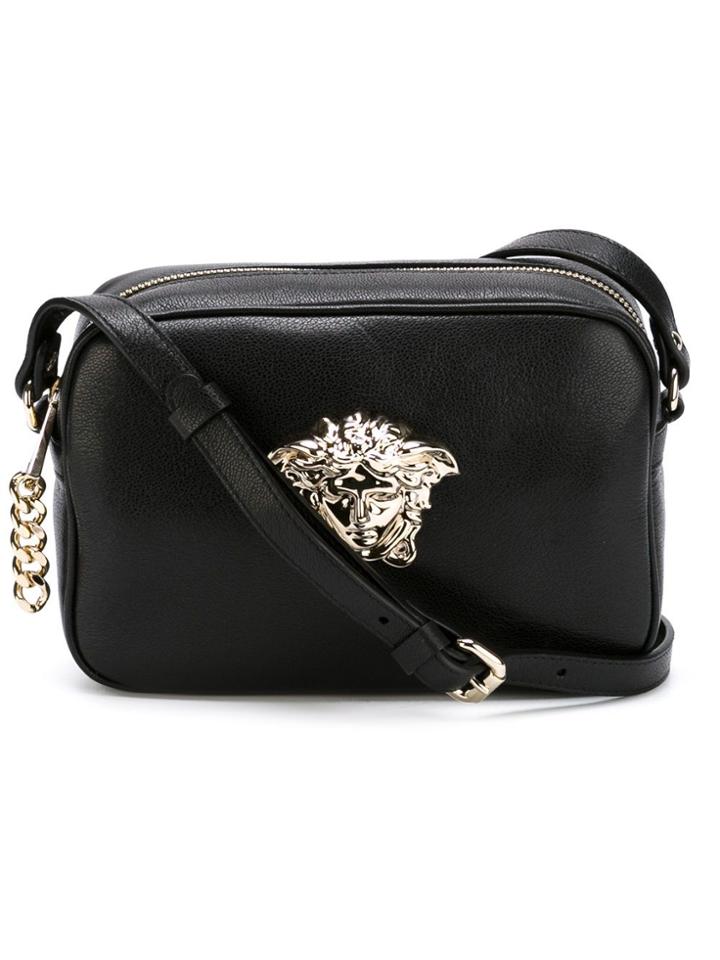Versace Medusa Crossbody Bag - Black