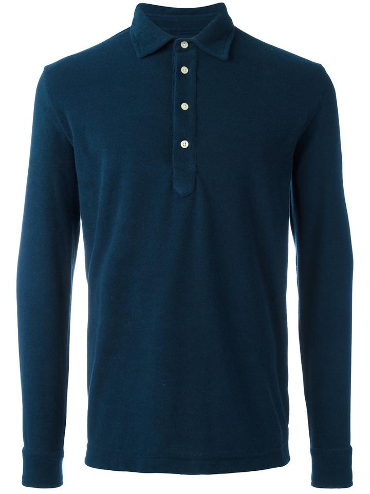 Mp Massimo Piombo Polo Shirt, Men's, Size: Xl, Blue, Cotton
