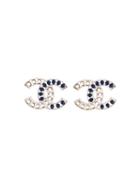 Chanel Vintage Cc Bubble Earrings, Women's, Metallic