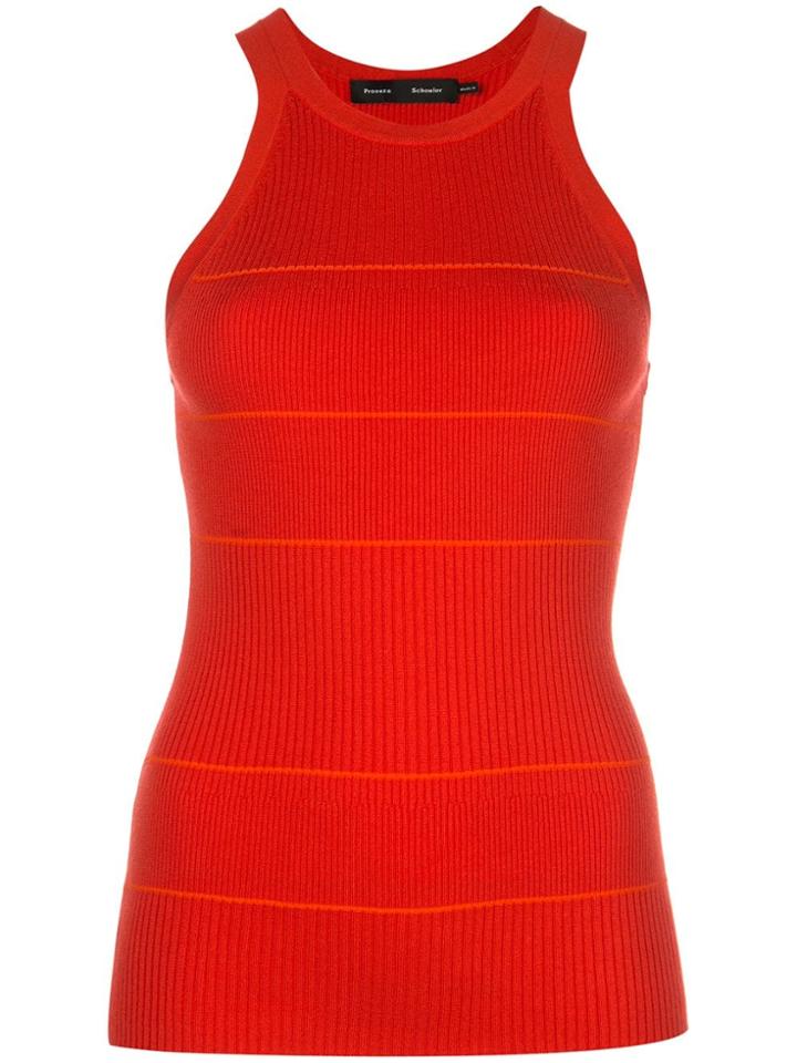 Proenza Schouler Slim-fit Knitted Tank Top - Red