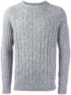 Brunello Cucinelli 'fili Mix' Sweater, Men's, Size: 48, Grey, Silk/cashmere/wool/polyamide