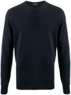 Dell'oglio Plain Crew-neck Jumper - Blue