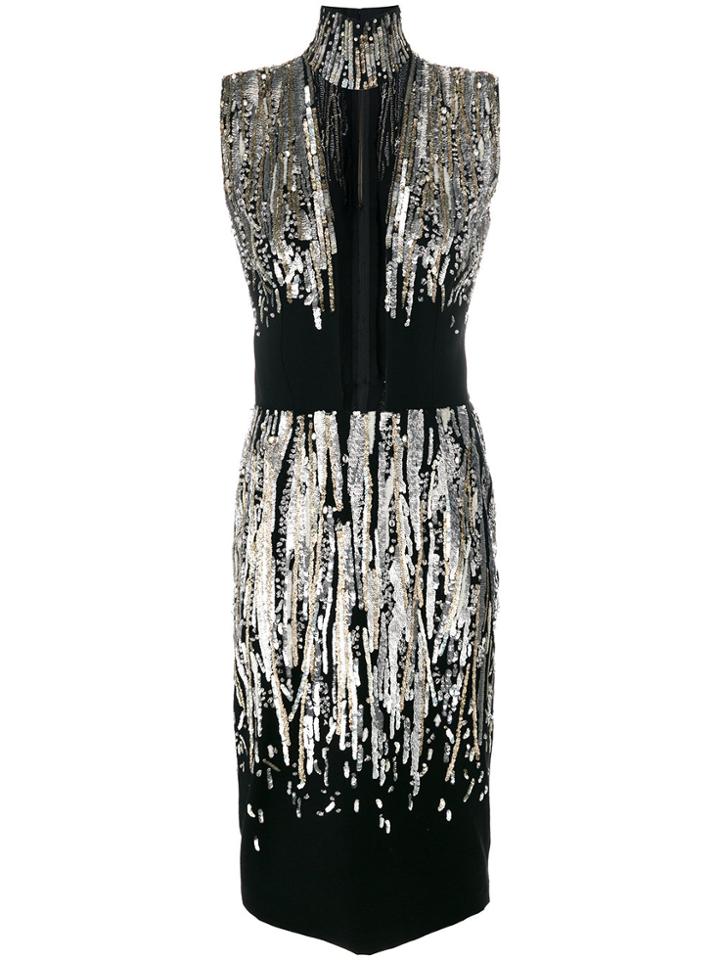 William Vintage Sarli Sleeveless Cocktail Dress - Black