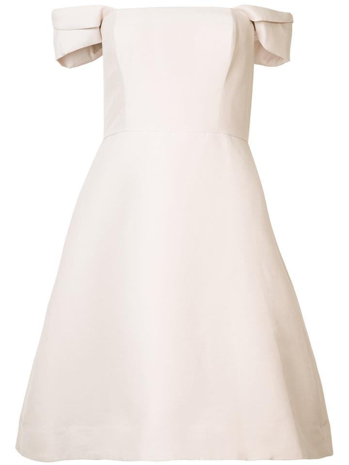 Halston Heritage Fit And Flare Cocktail Dress - Pink & Purple