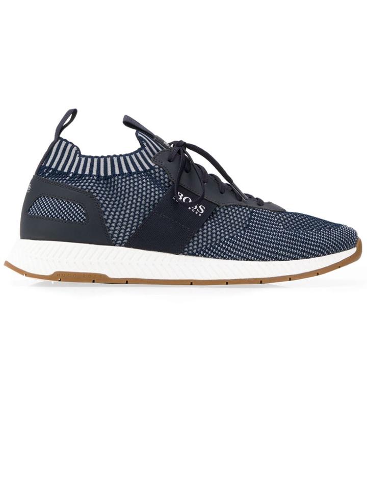 Boss Hugo Boss Mesh Upper Sneakers - Blue