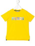 Fendi Kids Logo Print T-shirt, Toddler Boy's, Size: 4 Yrs, Yellow/orange