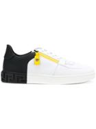 Versace Side Zip Medusa Sneakers - White