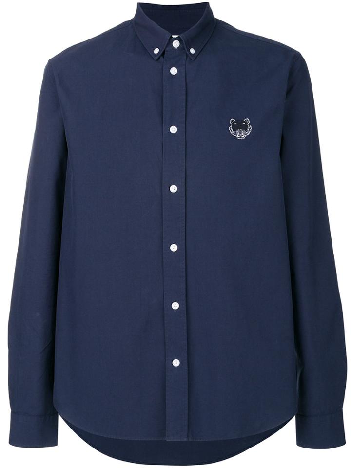 Kenzo Tiger Button-down Shirt - Blue