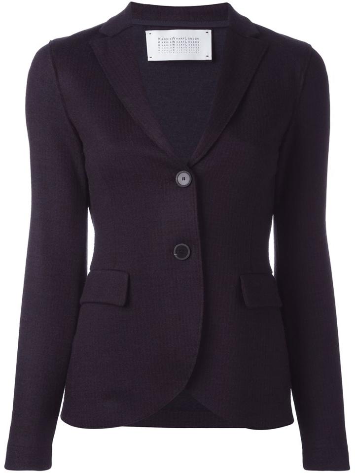 Harris Wharf London Fitted Blazer, Women's, Size: 42, Red, Polyamide/wool