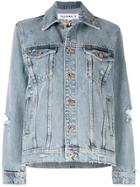 Filles A Papa Distressed Denim Jacket - Blue