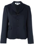 Comme Des Garçons Comme Des Garçons Three Button Blazer, Women's, Size: Medium, Blue, Polyester/cupro/wool