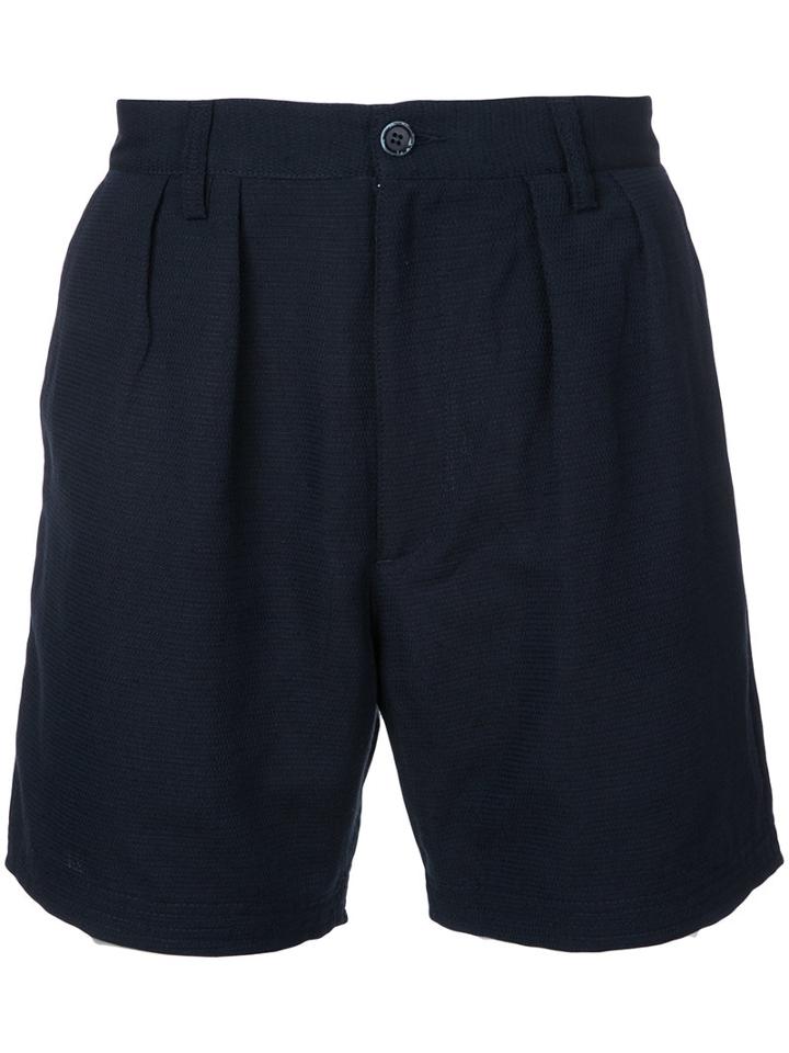 Ymc - 'juice' Shorts - Men - Cotton/linen/flax - 32, Blue, Cotton/linen/flax