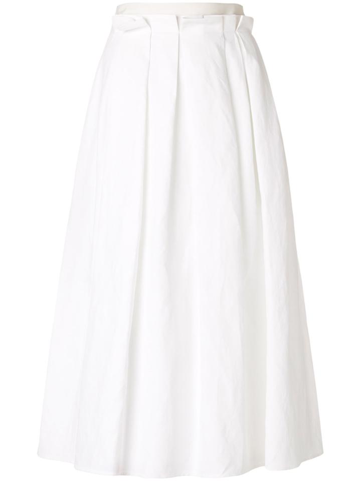 Fabiana Filippi Paperbag Waist Midi Skirt - White