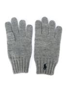 Ralph Lauren Kids Knitted Gloves, Boy's, Grey