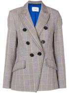 Dorothee Schumacher Plaid Double Breasted Jacket - Grey