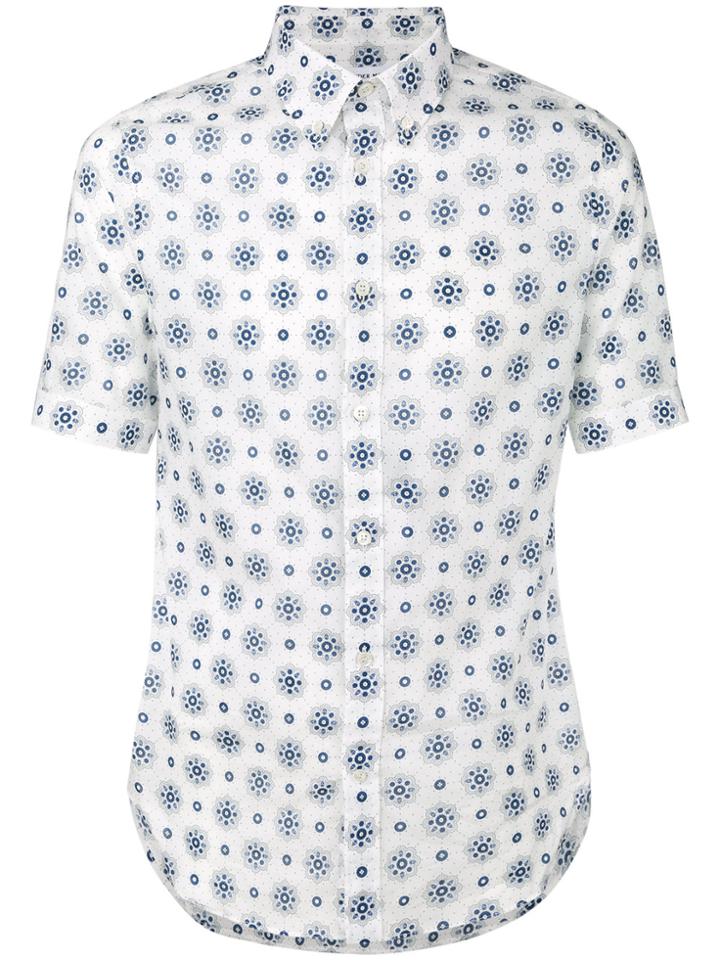 Alexander Mcqueen Pattern Print Shirt - Blue