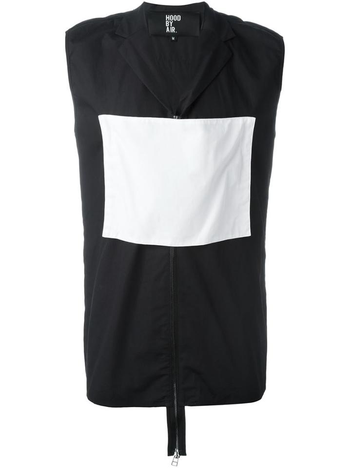 Hood By Air Geometric Appliqué Zip Vest