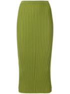 Joseph Ribbed-knit Skirt - Green