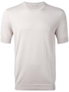 Paolo Pecora - Knit T-shirt - Men - Silk/cotton - M, Nude/neutrals, Silk/cotton