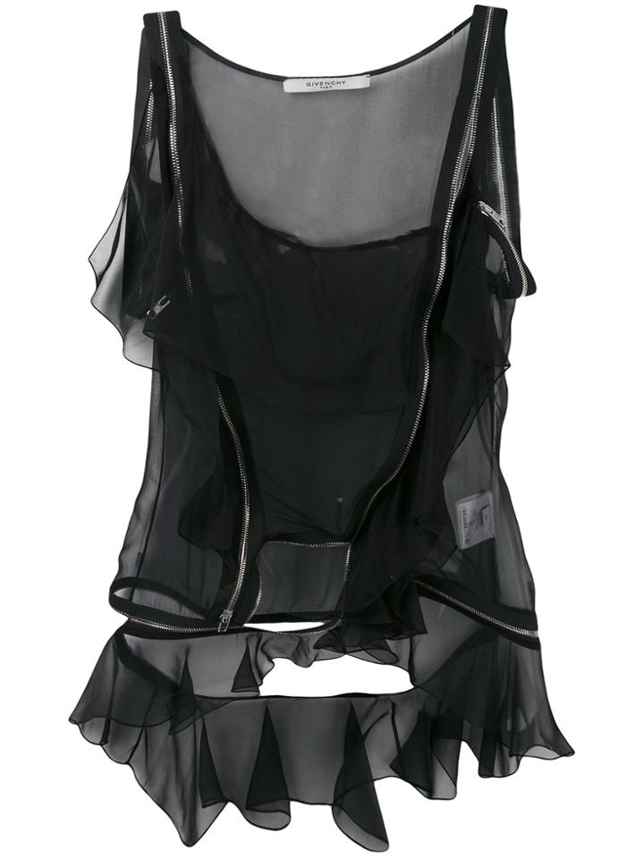 Givenchy One Shoulder Top - Black