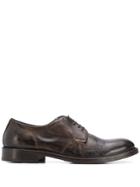 Leqarant Wrinkle Effect Derby Shoes - Brown