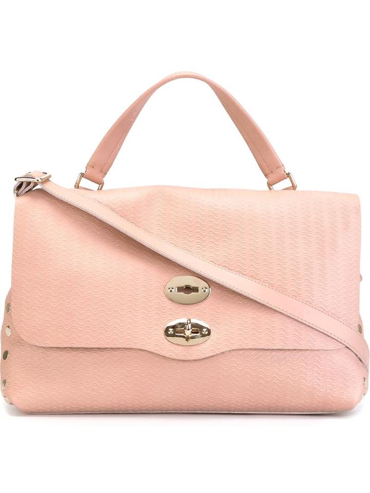 Zanellato Medium Postina Satchel, Women's, Pink/purple, Leather