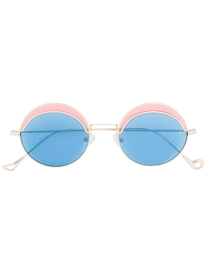 Eyepetizer Round-frame Sunglasses - Metallic