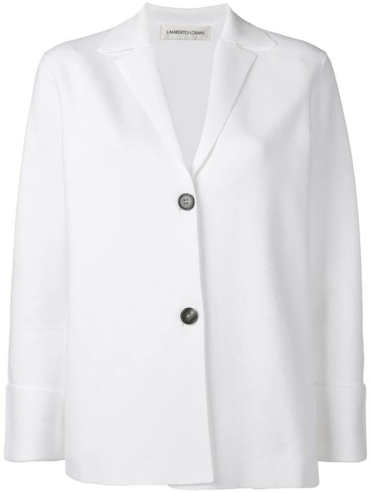 Lamberto Losani Classic Slim-fit Blazer - White