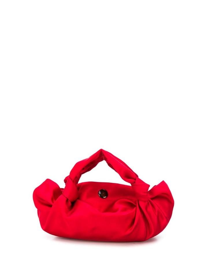 The Row Twisted Silk Mini Tote - Red