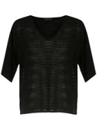 Alcaçuz Knit Gloss Blouse - Black