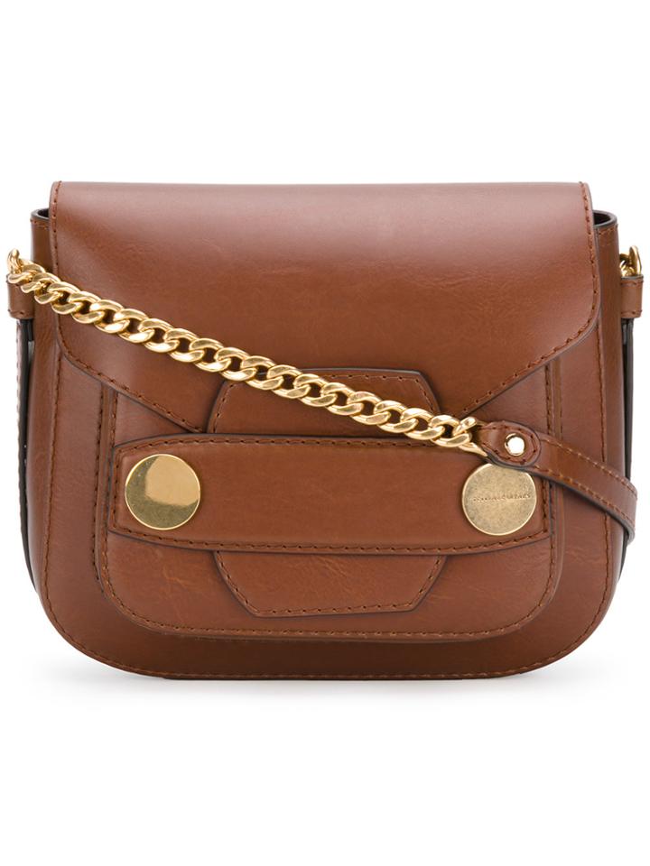 Stella Mccartney Stella Popper Small Shoulder Bag - Brown