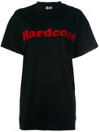 Gcds Hardcore Print T-shirt, Women's, Size: Medium, Black, Cotton